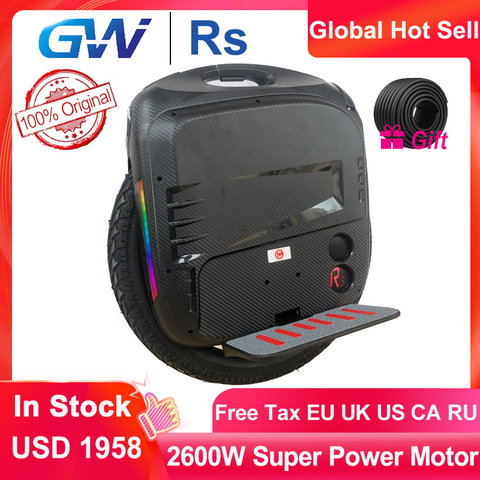 2022 Gotway RS 19inch RS19 Electric Unicycle one wheel monowheel 2600W 100V 1800Wh  21700 battery ► Photo 1/4