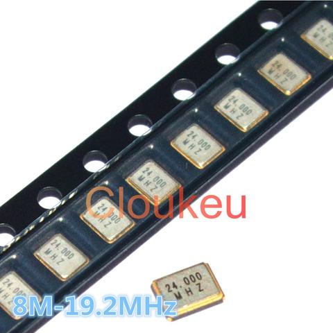 3225 3.2*2.5mm Passive crystal oscillator 8M 10M 11.0592M 11.2896M 12M 12.288M 13M 14.7456M 15.360M 16M 18.432M 19.2MHz 4pin ► Photo 1/6