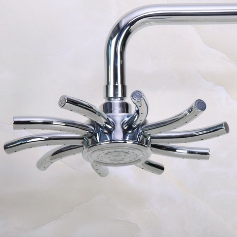 Chrome Finished Shower Head Top Over Head Water Saving Bathroom Shower Sprayer Rainfall Shower Heads Bsh204 ► Photo 1/6