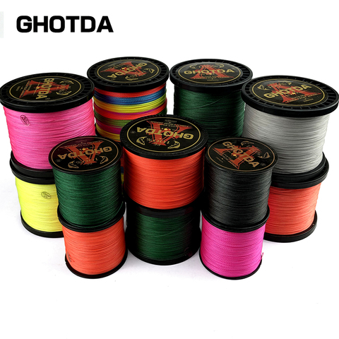 300M 500M Brand Line GHOTDA Japan Multifilament 100% PE Braided Fishing Line 10LB to 120LB ► Photo 1/6