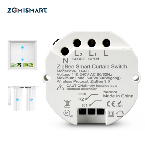 Zemismart Tuya Zigbee Curtain Module Alexa Google Home Control Smart Life APP Control ► Photo 1/6