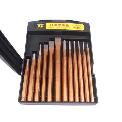 SIJIBOSI 12PCS punch set center pin cold chisels solid punches set ► Photo 1/1