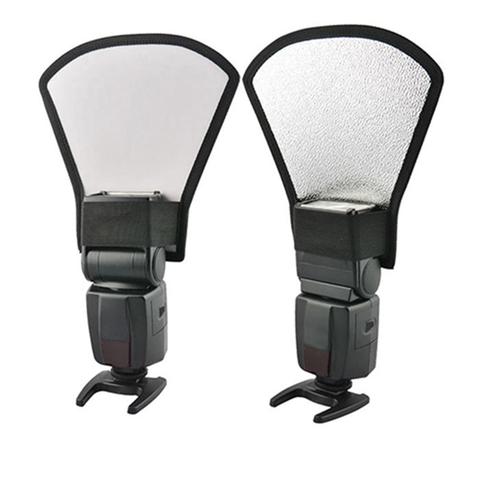 Camera Flash Diffuser 3 in 1 Flash Softbox Double-sided Photo Light Reflector for Canon Cameras Foldable Speedlite difusor flash ► Photo 1/6