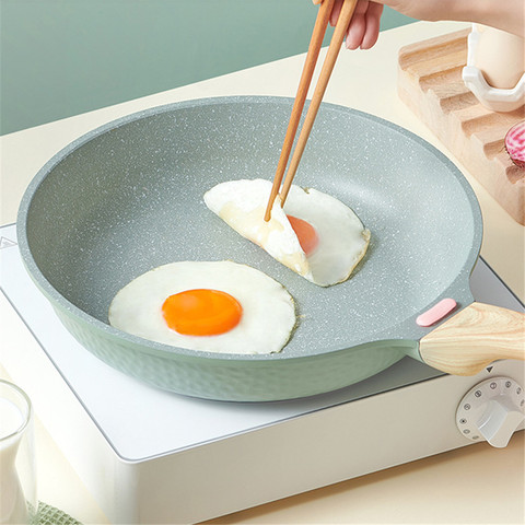 28cm Pan Frying Pan Wok Pots Induction Cooker Cooking Pots Non-stick Pan Skillet Egg Pancake Pan Thicken Frying Pans Gas Stove ► Photo 1/6