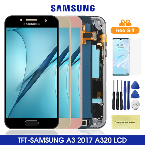 A320 Display For Samsung Galaxy A3 2017 Lcd Display Touch Screen Digitizer Assembly For Samsung A320 A320F A320Y A320M Lcd ► Photo 1/6