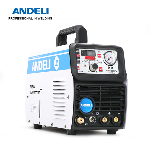 ANDELI CT-520DPL Multi-function welding machine with TIG/TIG Pulse/COLD/Plasma CUT/MMA/Stick Inverter 220V Welder ► Photo 1/5