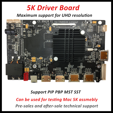 Quality DIY 5K universal HD driver board HDR Freesync edp VBO 60hz R9A18 LCD Panel driver board for LM270QQ1 LM270QQ2 DP1.2 ► Photo 1/6