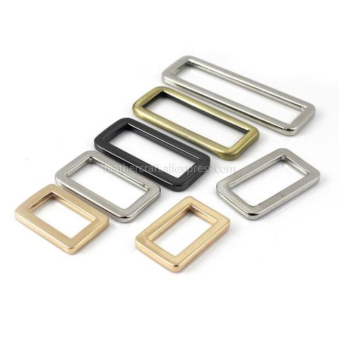 1pcs Metal Retangle ring Buckle Loops for Webbing Leather Craft Bag Strap Belt Buckle Garment DIY Accessory 20/25/31/38/50mm ► Photo 1/6