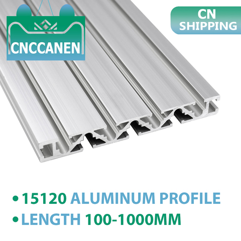 15120 Aluminum Profile Extrusion 100mm to 1000mm Length Anodized Linear Rail 15x120 mm for DIY 3D Printer Workbench CNC Parts ► Photo 1/6