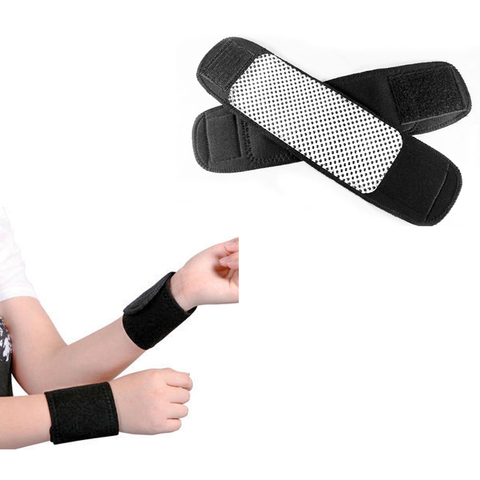 1 Pair Tourmaline Magnetic Massage Spontaneous Self-heating Therapy Wrist Brace Support Protector Sprain Forearm Protector Belt ► Photo 1/5
