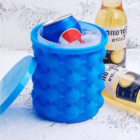 Kitchen Silicone Round Ice Cube Maker Plastic Cocktail Whiskey Bars Ice Tray  Making Mold Storage Box Ice Container Box With Lids - Ice Cream Tools -  AliExpress