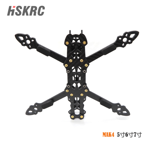 HSKRC MAK4 5/6/7 inch four axis through machine carbon fiber rack Freestyle FPV aerial drone for RC Drone FPV Racing ► Photo 1/4