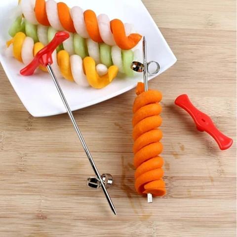 Manual Spiral Screw Slicer Vegetable Carving Knife Tool Of Spiral Potato Cucumber Salad With Carrot Spiral Slicer Kitchen Tool ► Photo 1/6