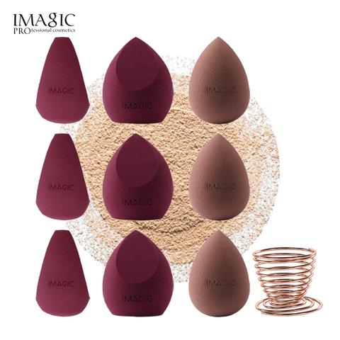 IMAGIC 10 Pack Makeup Mixer Soft Water Sponge Puff Professional Makeup Puff Sponge for  Makeup  Get bigger Combination packages ► Photo 1/6