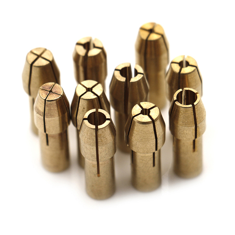 10Pcs Mini Drill Chucks Adapter 0.5mm-3.2mm Dremel Mini Drill Chucks Chuck Adapter Micro Collet Brass For Power Rotary Tool ► Photo 1/6