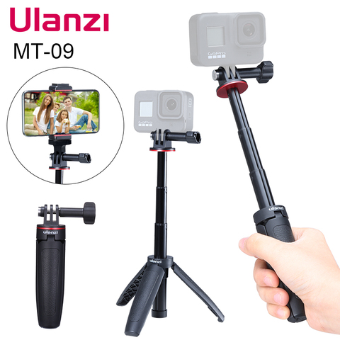 Ulanzi MT-09 Extend Gopro Vlog Tripod Mini Portable Tripod for Gopro Hero 9 8 7 6 5 Black Session Osmo Action Camera ► Photo 1/6