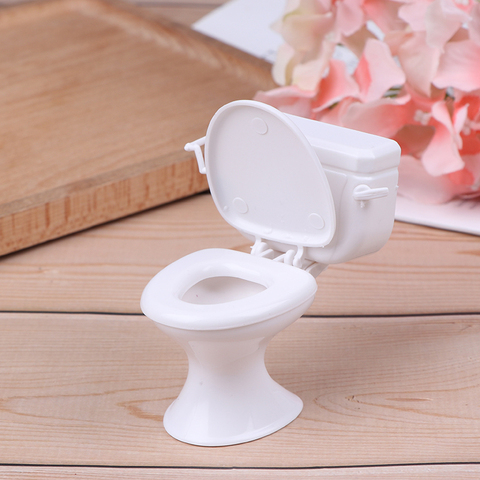 Dollhouse Furniture Vintage Bathroom Toilet Miniature Toys Dolls Accessories Baby Pretend Toys Dolls Accessories ► Photo 1/6