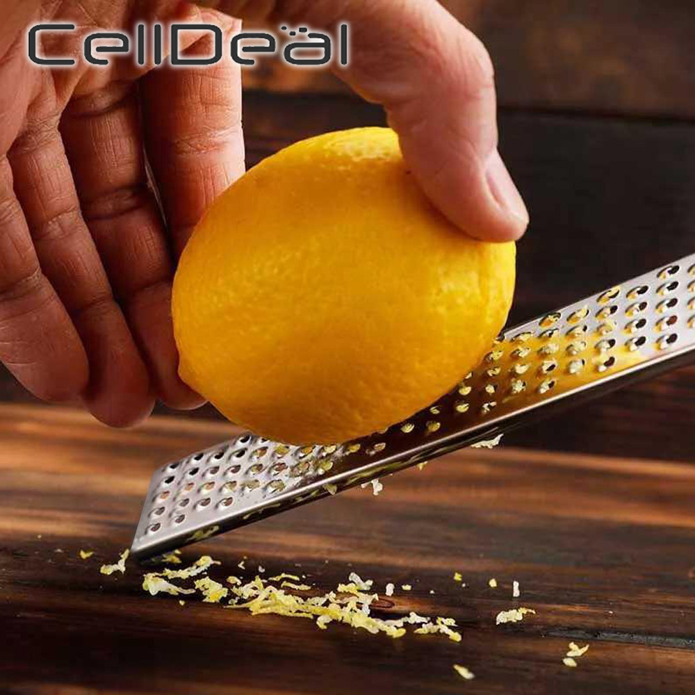 Stainless Lemon Cheese Vegetable Zester Grater Peeler Slicer Kitchen Tool Choper 