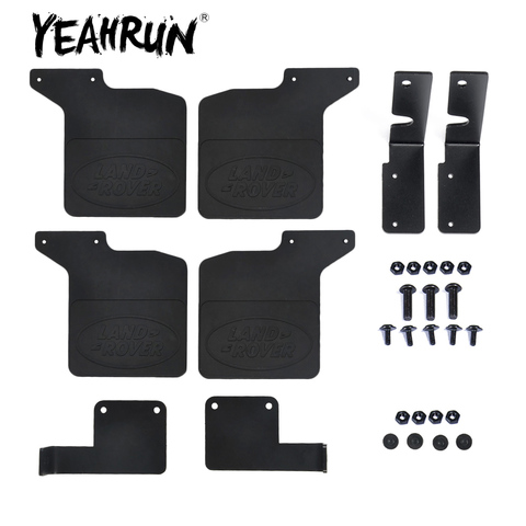 Blacl Rubber Front/Rear Mud Flaps Mudguard for TRX-4 Land Rover 1/10 RC Crawler Car ► Photo 1/6