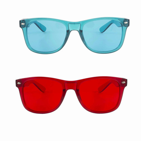 1pc Color Therapy Glasses,Colored Lens Mood-boosting Glasses,Ultimate Fashion Colorful Sunglasses ► Photo 1/6