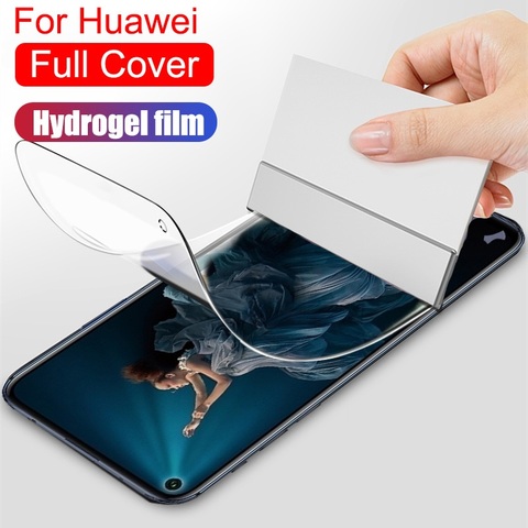 9D Protective Hydrogel Film on the For Huawei Y5 Y7 Y9 Prime 2022 Glass Huawei Y5 Lite Y9S Y8S Y8P Y7S Y7P Y5P Film ► Photo 1/6