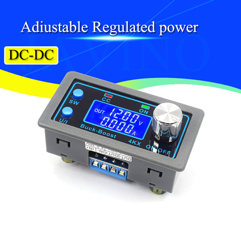 DC-DC Buck Boost Converter CC CV 0.5-30V 4A 5V 6V 12V 24V Power Module Adjustable Regulated laboratory power supply ► Photo 1/6