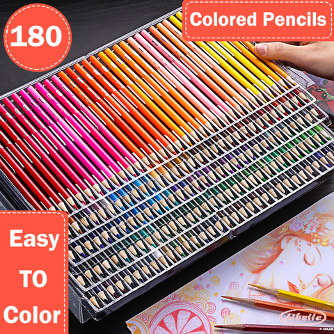 Coloured Pencil Box School  Art Supplies Colour Pencils - 180