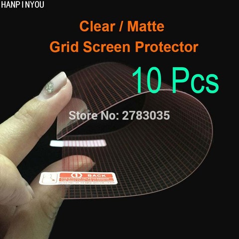 10Pcs/Lot 5 6 7 8 Inch Universal Clear Glossy/Anti-Glare Matte DIY Grid Screen Protector Protective Film Guard Camera Phone GPS ► Photo 1/6