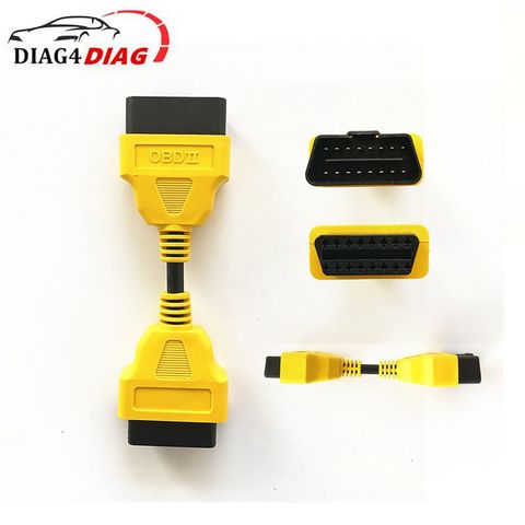 OBD2 Extension Cable Car obd2 16Pin Male to Female Plug Extension Cord Yellow Cable Extend OBD2 Diagnostic interface Adapter ► Photo 1/6