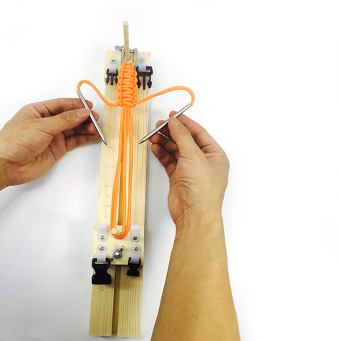 2 styles Adjustable Bracelet Knitting Tool Wristband Knitting Tool DIY Wood Paracord Jig Bracelet Wristband Maker Accessories ► Photo 1/6
