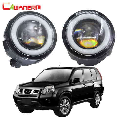 Cawanerl For Nissan X-Trail T31 2007 2008 2009 2010 2011 2012 2013 Car LED Fog Light Angel Eye Daytime Running Lamp 12V 2 Pieces ► Photo 1/6