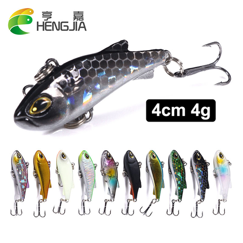 HENGJIA 1pcs 4cm 4g Mini Lipless Crankbait Artificial Wobbler Hard Bait Sinking Lure for Bass Fishing ► Photo 1/6