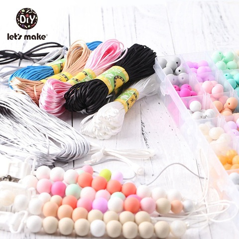 20m Nylon Teether Accessories Teething Necklace Rattail Teething Cord DIY For Jewelry Pendant Tool Cord For Teethers Let's Make ► Photo 1/6