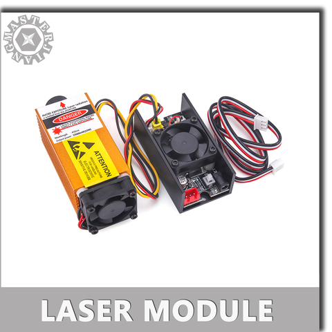 450NM 1W-15W Focusing Laser Module Engraving with Control Laser Tube Diode + Protective Glasses CNC 3020 3018 Max Metal pro BM ► Photo 1/5