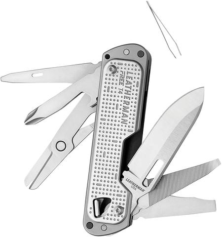 LEATHERMAN - FREE T4 Multitool and EDC Pocket Knife with Magnetic Locking and One Hand Accessible Tools ► Photo 1/5