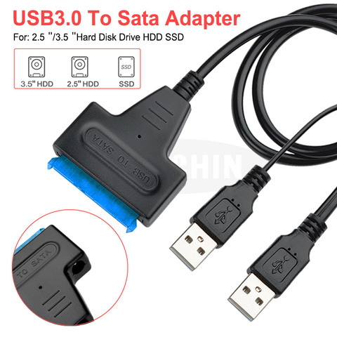 Buy Online Usb To Sata Adapter Dual Usb Sata Cable Suport 2 5 Or 3 5 Inch External Ssd Hdd Hard Drive Sata Iii Cable Sata Usb 3 0 Adapter Alitools