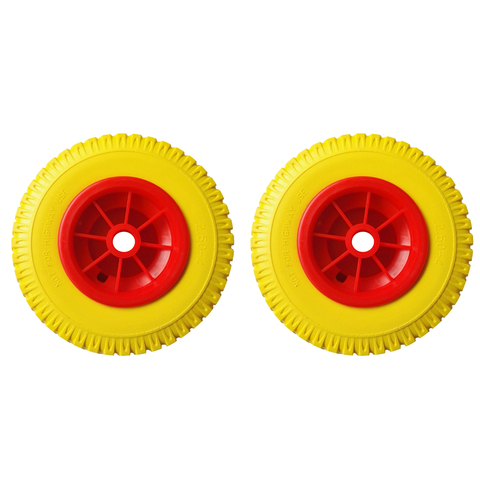 1 Pair 8'' 0.76'' 330lbs Load Replacement Puncture Proof Yellow Tire on Red Wheel Kayak Tool for Kayak Canoe Cart ► Photo 1/6