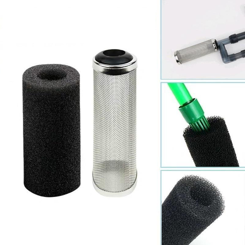 Fish Tank Shrimp Net Special Shrimp Cylinder Filter Sponge Stainless Steel Filter Inflow Inlet Protect Aquarium Accessories ► Photo 1/6