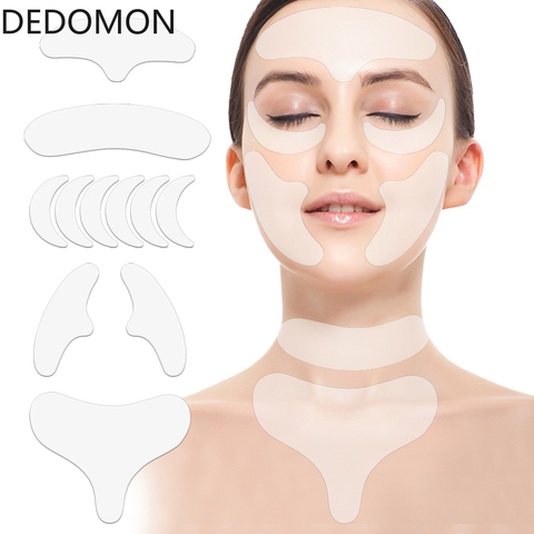 11PCS Face Wrinkle Remover Strips, Reusable Anti-Wrinkle Face Pads, Smoothing Wrinkle Patches for Forehead Eye Mouth Face Care ► Photo 1/6