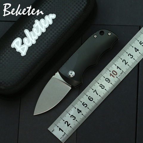 BEKETEN New ZB Mini Folding Knife M390 Blade Titanium Handle Outdoor Camping Hunting Survival Pocket EDC Knives Utility Cut Tool ► Photo 1/6