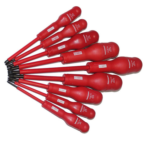 9 Pcs Insulated Screwdriver Set Electrician Dedicated Magnetic Precision High Voltage 1000V Slotted Phillips Hand Tools ► Photo 1/6