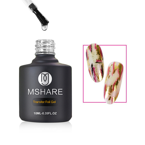 MSHARE Nail Foil Gel Polish Adhesive Transfer Glue Holograph Sticker Polish 10ml Vintage Sticker ► Photo 1/6