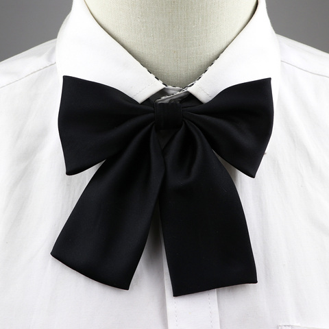Colorful Women‘s Shirts Bowtie Ladies Girl School Wedding Party Bowknot Pink Bule Black Classic Butterfly Knot Suits Accessories ► Photo 1/6