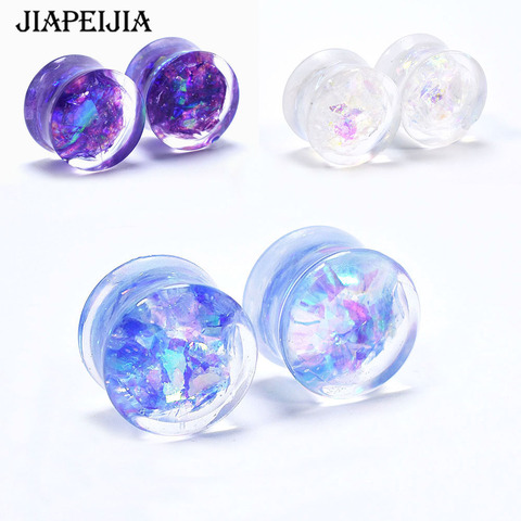 Shining Sequins Gauges for Ears Ear Tunnels Expander Plugs Stretcher Earring Piercing 6-30mm ► Photo 1/6