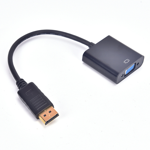 1080P DisplayPort Display Port DP to VGA Adapter Cable Male to Female Converter for PC Computer Laptop HDTV Monitor Projector ► Photo 1/4