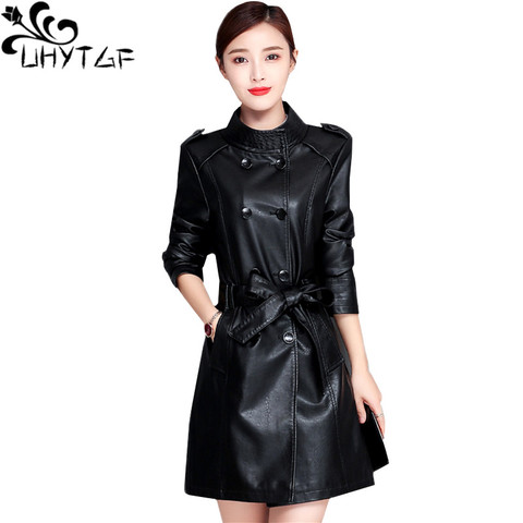 TNLNZHYN Quality sheep leather jacket Women fashion double-breasted slim autumn leather coat Genuine Leather Plus size coat 1313 ► Photo 1/6