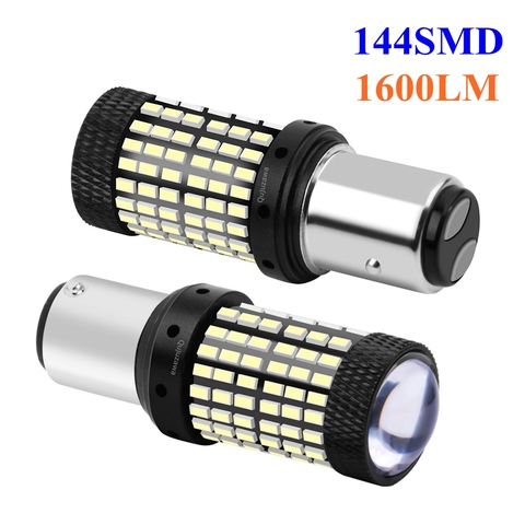 2PCS 1157 BAY15D P21/5W Super Bright 1600lm LED Car Tail Brake Bulb Auto Turn Signal Lamp Daytime Running Light Red White Yellow ► Photo 1/6