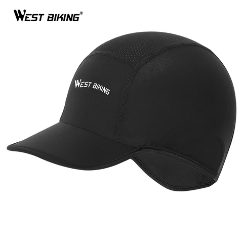 WEST BIKING Sport Skull Caps Summer Anti-UV Winter Warm Cycling Helmet Hat Running Riding Hiking MTB Bike Motorcycle Headwear ► Photo 1/6