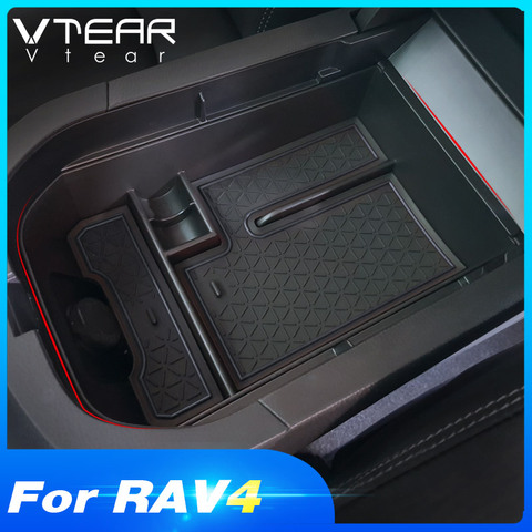 Vtear For Toyota RAV4 2022 Accessories Car Armrest Storage Box Stowing Tidying Center Console Organizer Interior Styling ► Photo 1/6