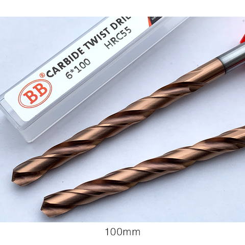 BB CNC Carbide Drill 100mm Long Length Tungsten Steel 1PCS ► Photo 1/2